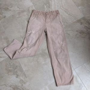 PILCRO THE ROAMER KHAKI PAINTER PANTS